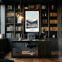 Picturesque Swiss Winter Scene: Travel Poster PosterGoat