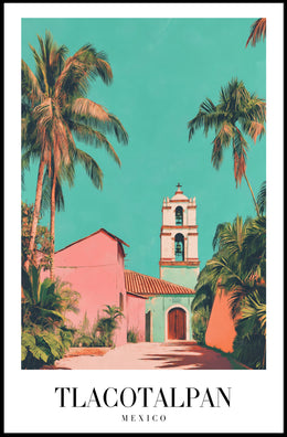Picturesque Tlacotalpan Mexico Vintage Travel Art Poster PosterGoat