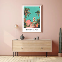 Picturesque Tlacotalpan Mexico Vintage Travel Art Poster PosterGoat