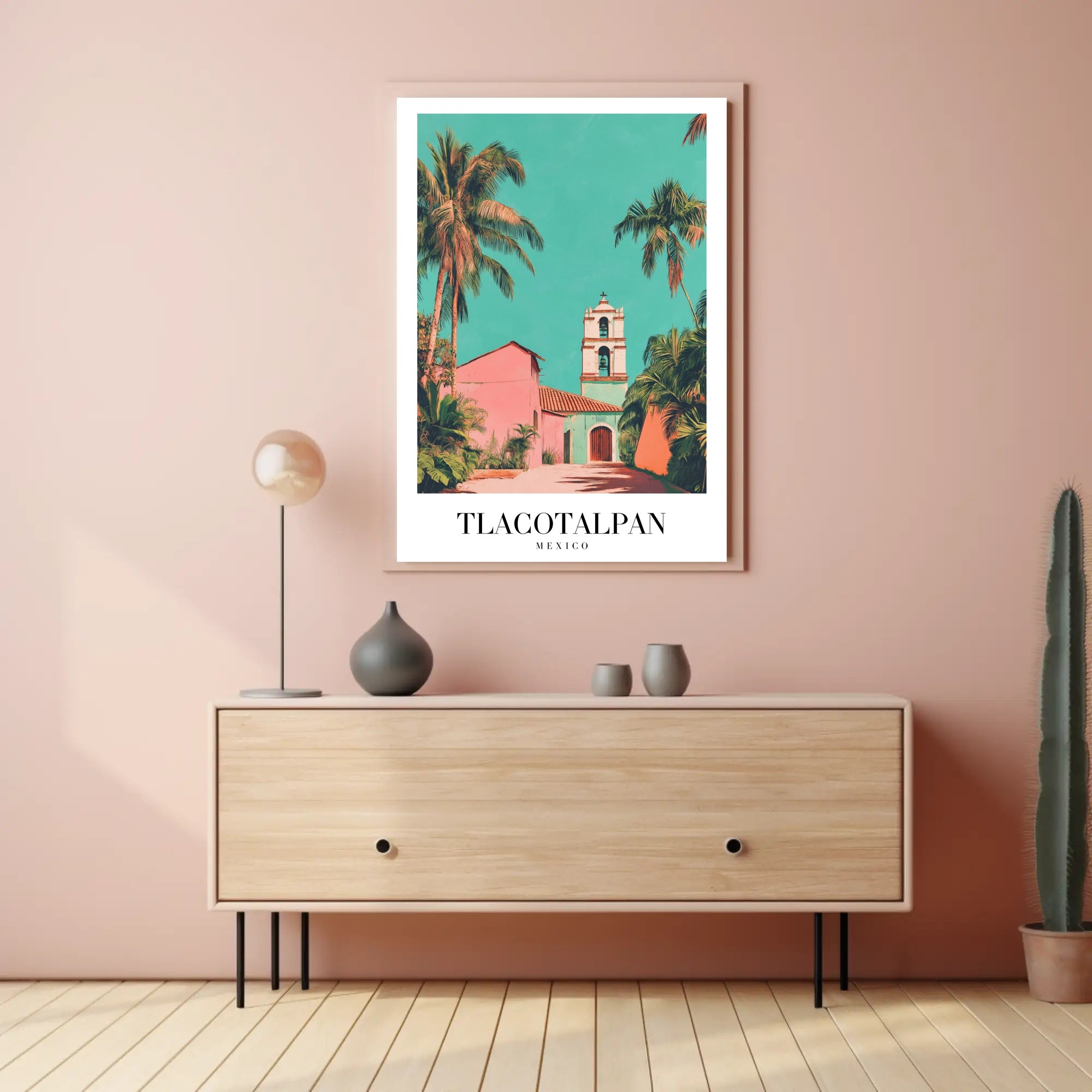 Picturesque Tlacotalpan Mexico Vintage Travel Art Poster PosterGoat