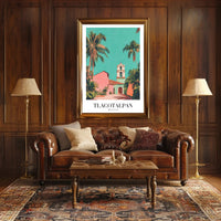 Picturesque Tlacotalpan Mexico Vintage Travel Art Poster PosterGoat