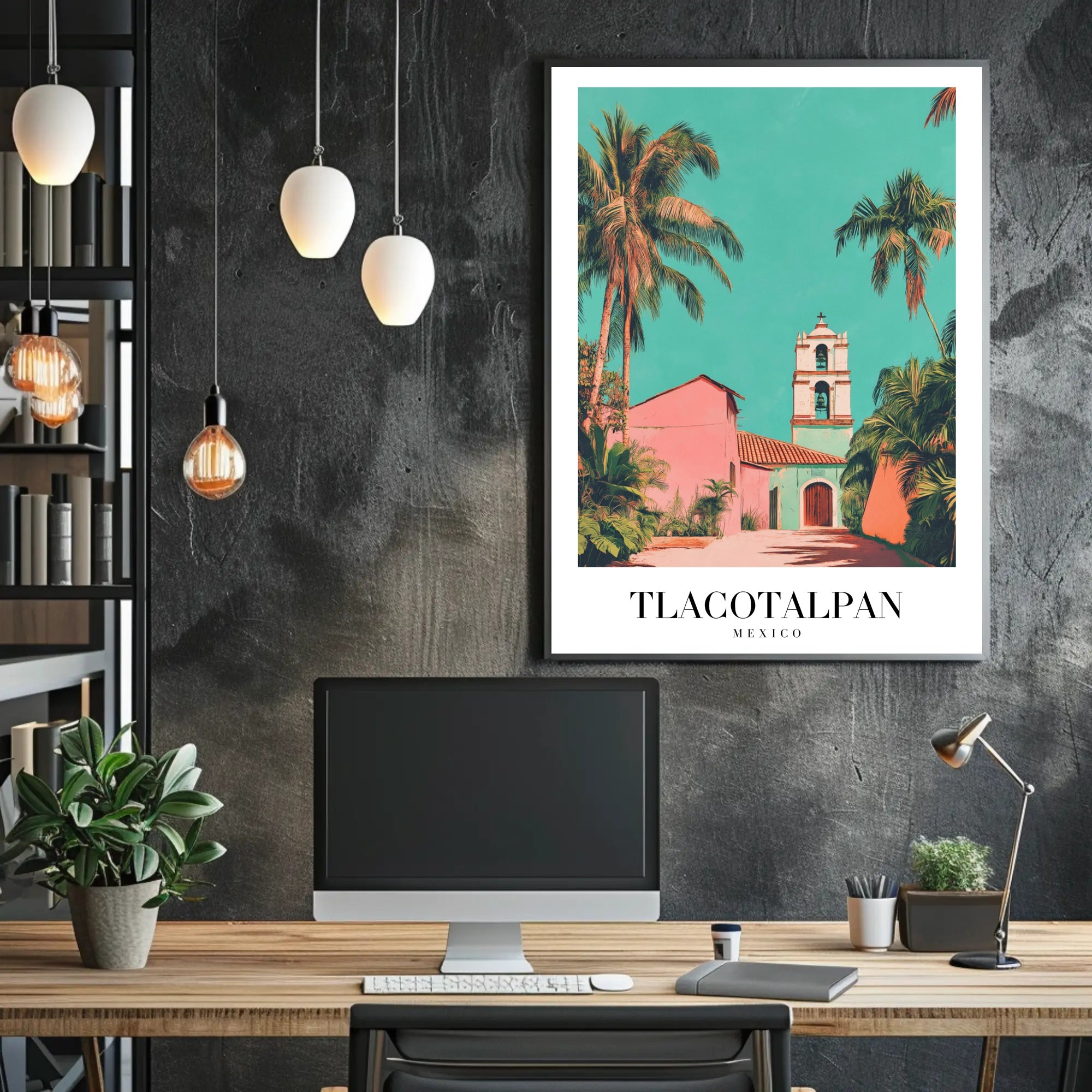 Picturesque Tlacotalpan Mexico Vintage Travel Art Poster PosterGoat