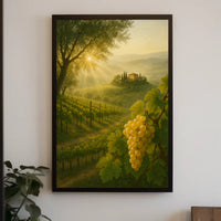 Picturesque Tuscan Vineyard Landscape Poster PosterGoat