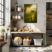 Picturesque Tuscan Vineyard Landscape Poster PosterGoat