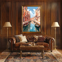 Picturesque Venice Canal Scene: Romantic European Travel Poster PosterGoat