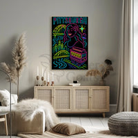 Pittsburgh Skyline Celebration Travel Poster PosterGoat