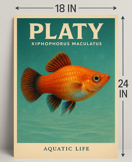 Platy Aquatic Life Poster PosterGoat