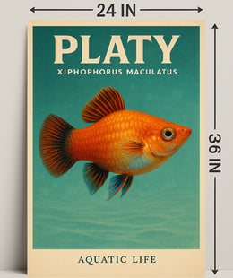 Platy Aquatic Life Poster PosterGoat