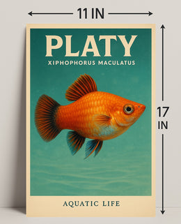 Platy Aquatic Life Poster PosterGoat