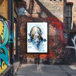 Platypus Watercolor Art Animal Poster PosterGoat