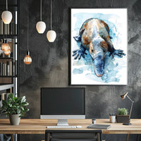 Platypus Watercolor Art Animal Poster PosterGoat