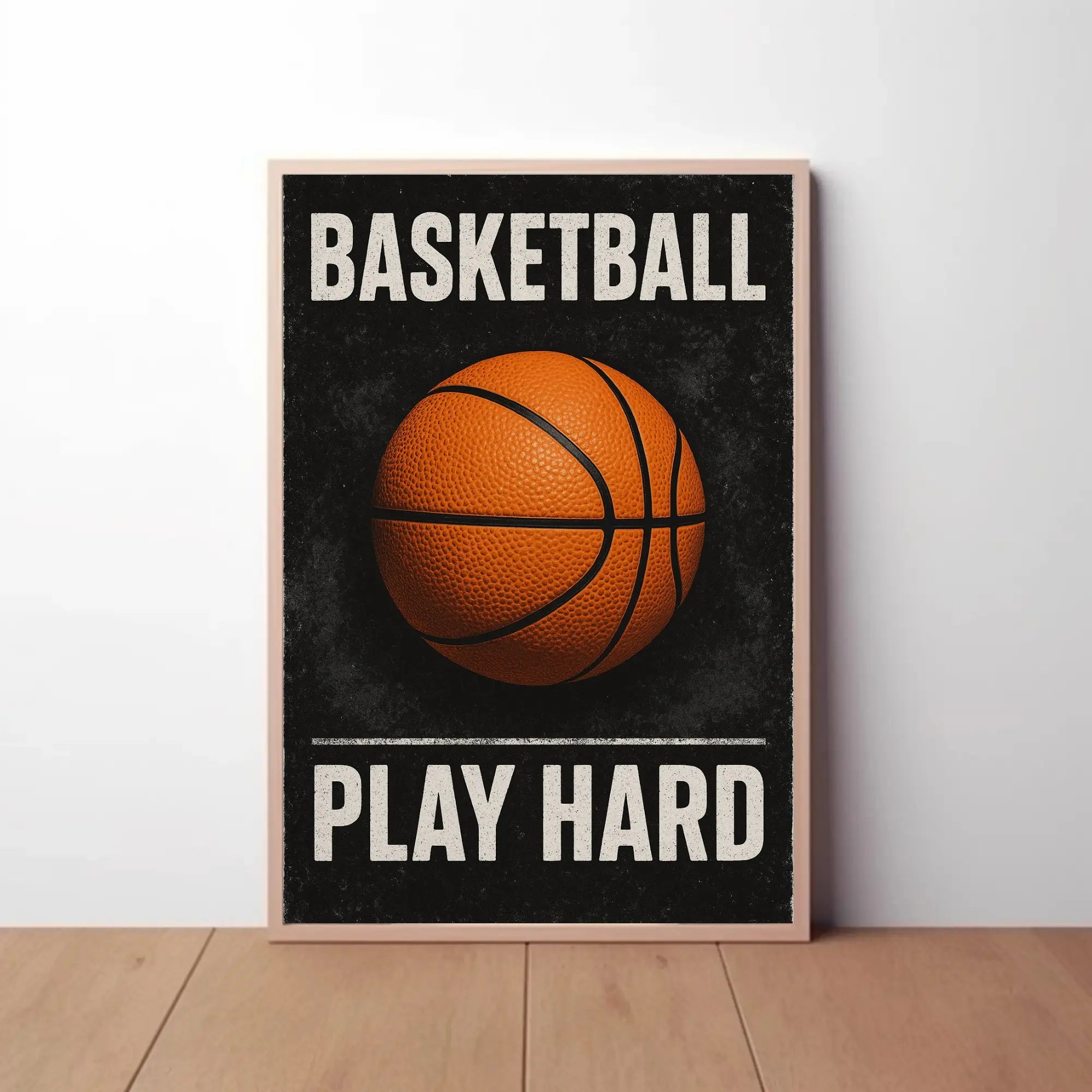 Play Hard Motivational Sports Poster PosterGoat