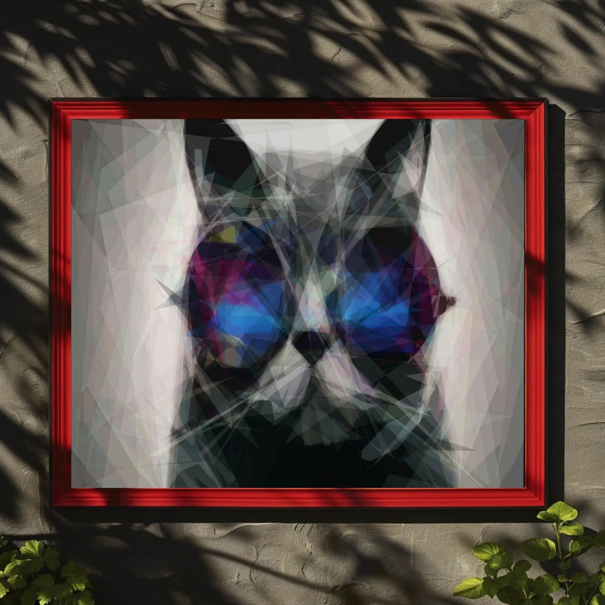 Playful Cat with Sunglasses Animal Poster PosterGoat