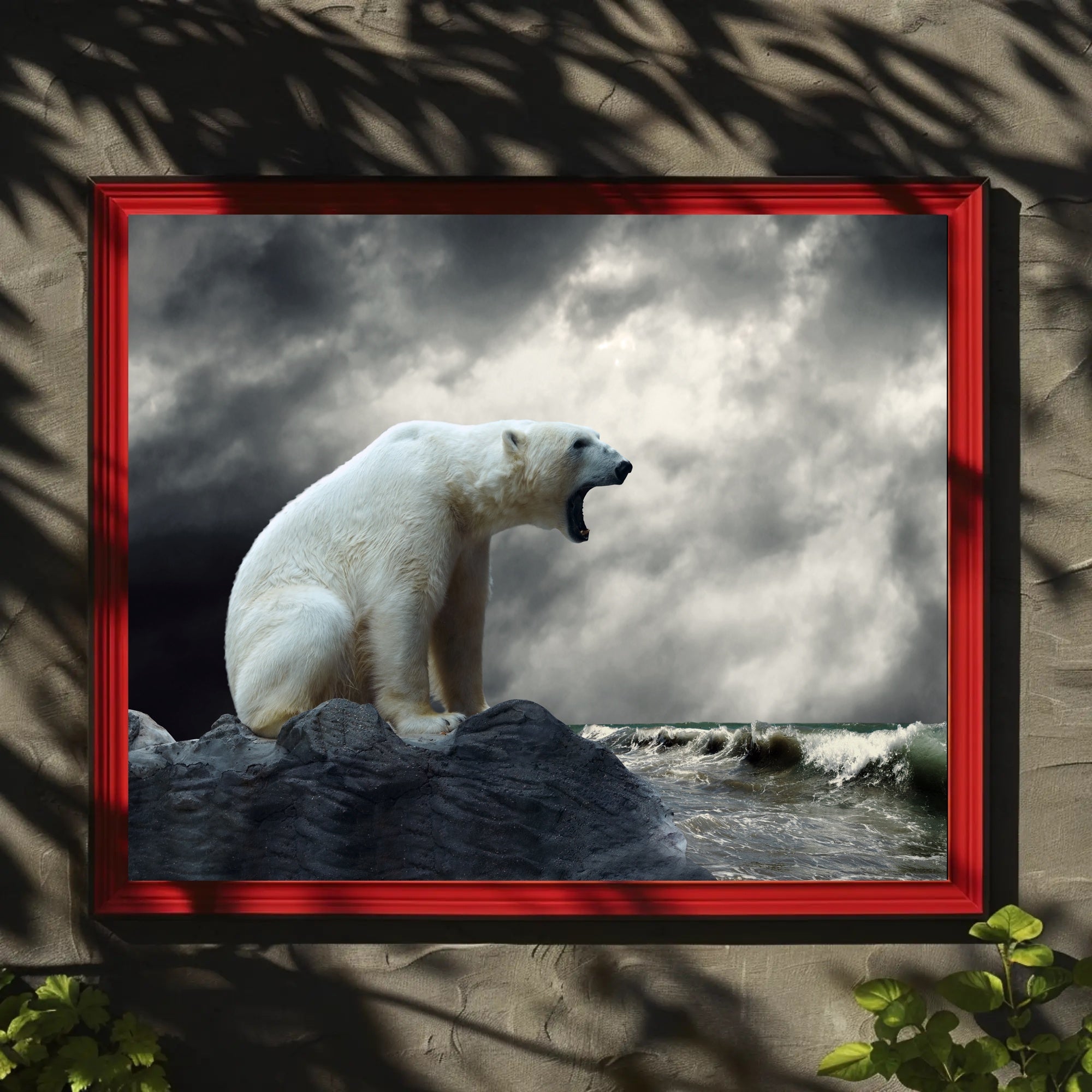 Polar Bear Coastal Adventure Animal Poster PosterGoat
