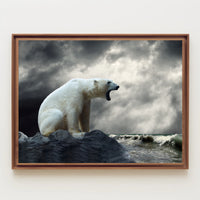 Polar Bear Coastal Adventure Animal Poster PosterGoat