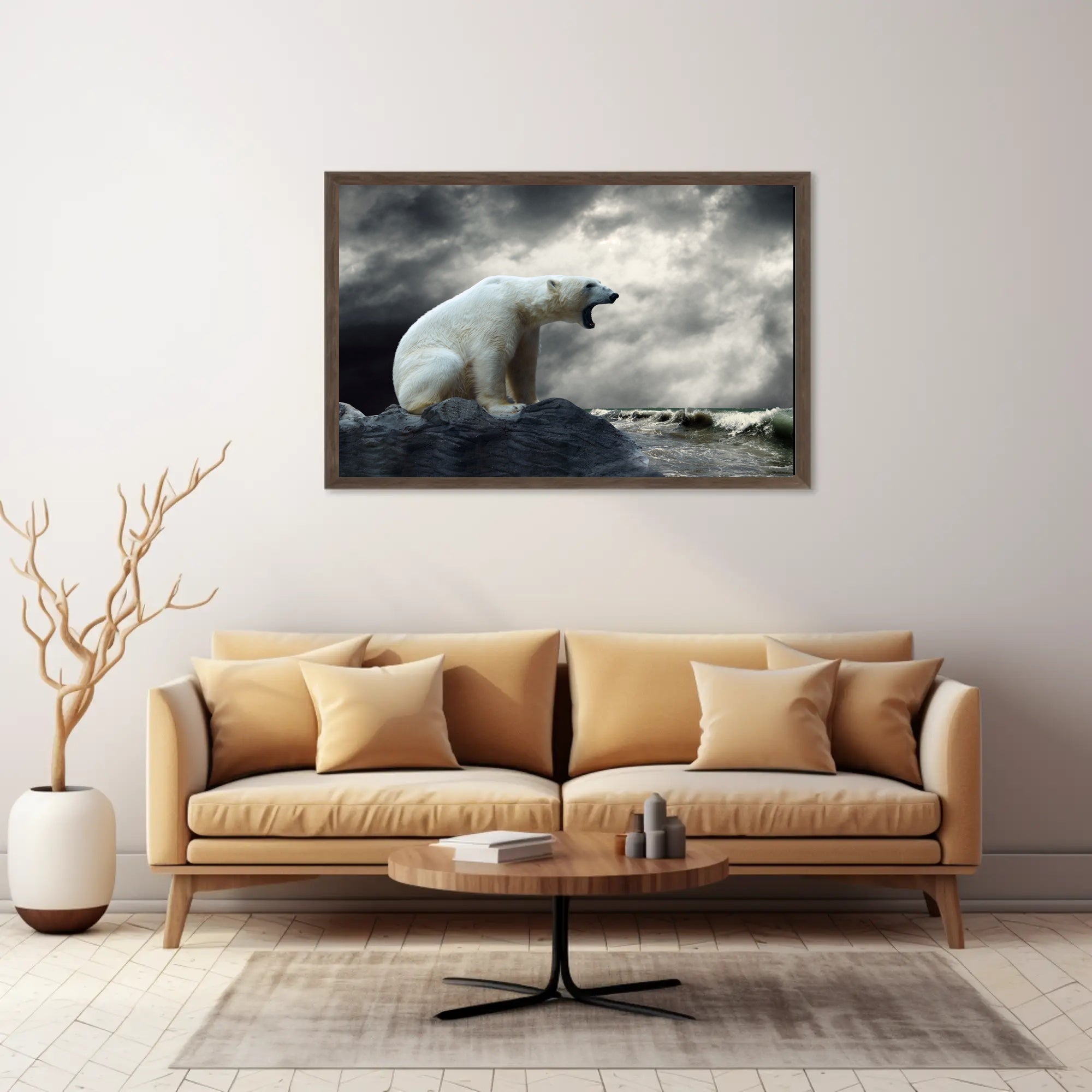 Polar Bear Coastal Adventure Animal Poster PosterGoat
