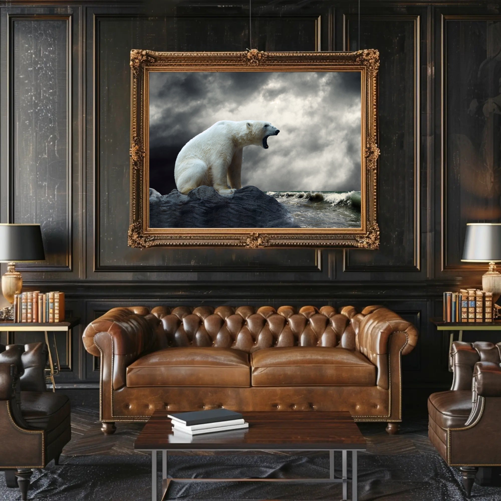 Polar Bear Coastal Adventure Animal Poster PosterGoat