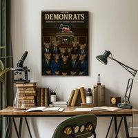 Political Satire Rat Faces Legislative Chamber Poster PosterGoat
