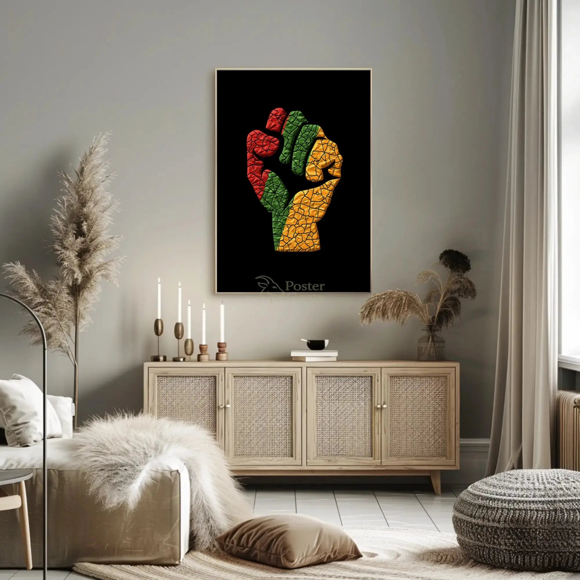Political Unity and Resistance Artistic Design Poster PosterGoat
