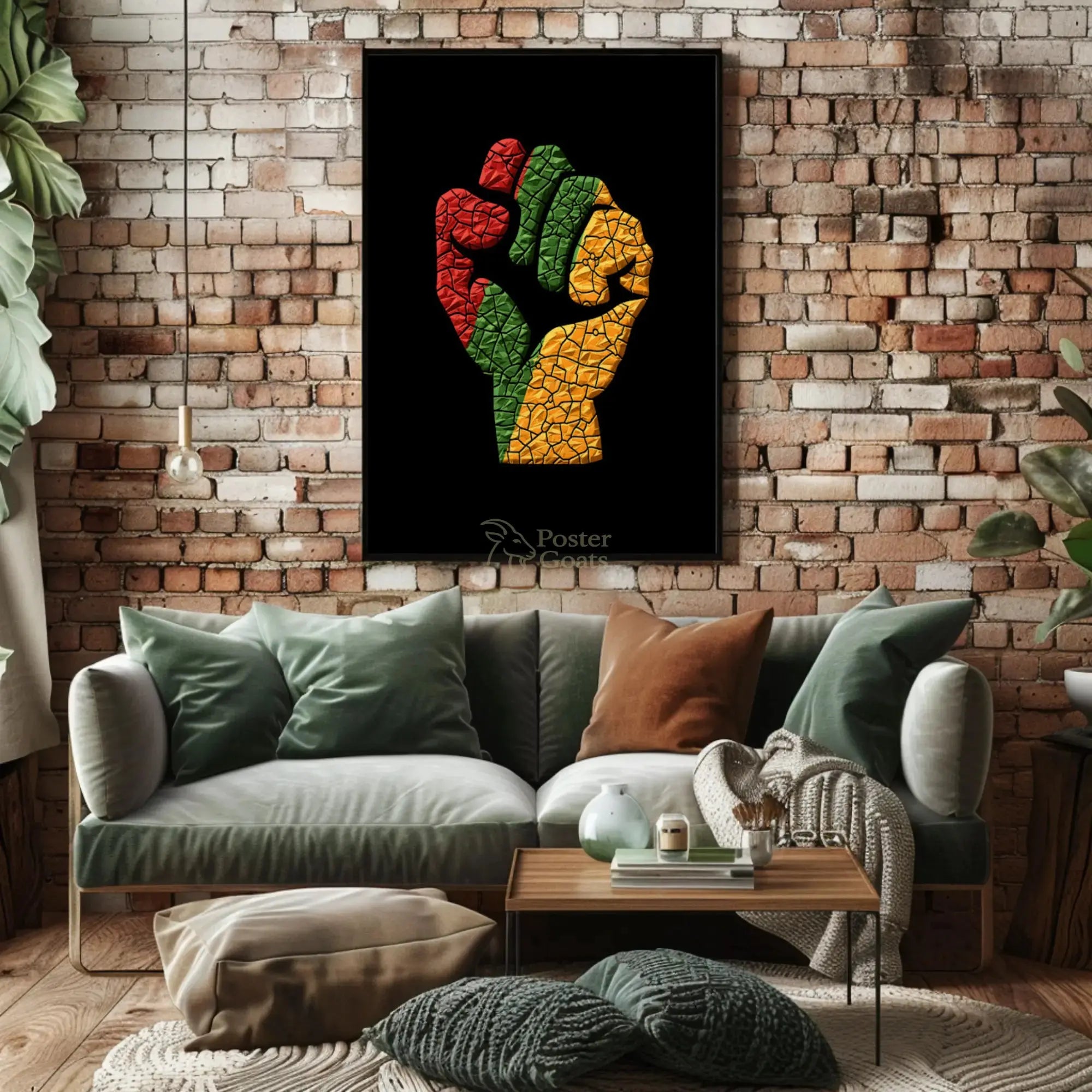 Political Unity and Resistance Artistic Design Poster PosterGoat