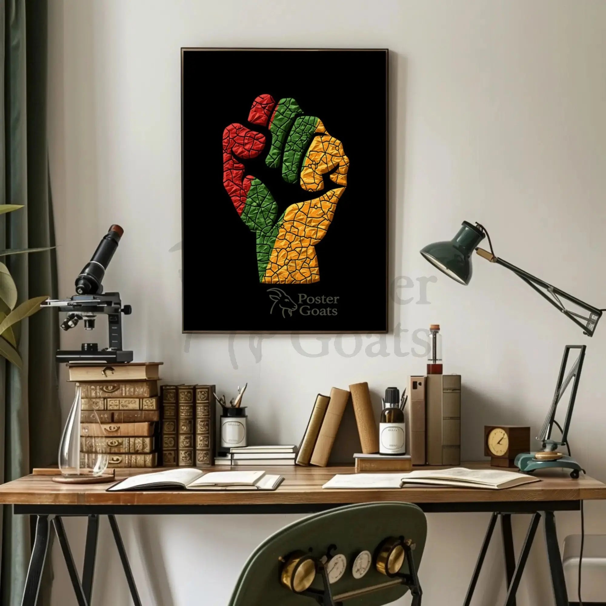 Political Unity and Resistance Artistic Design Poster PosterGoat
