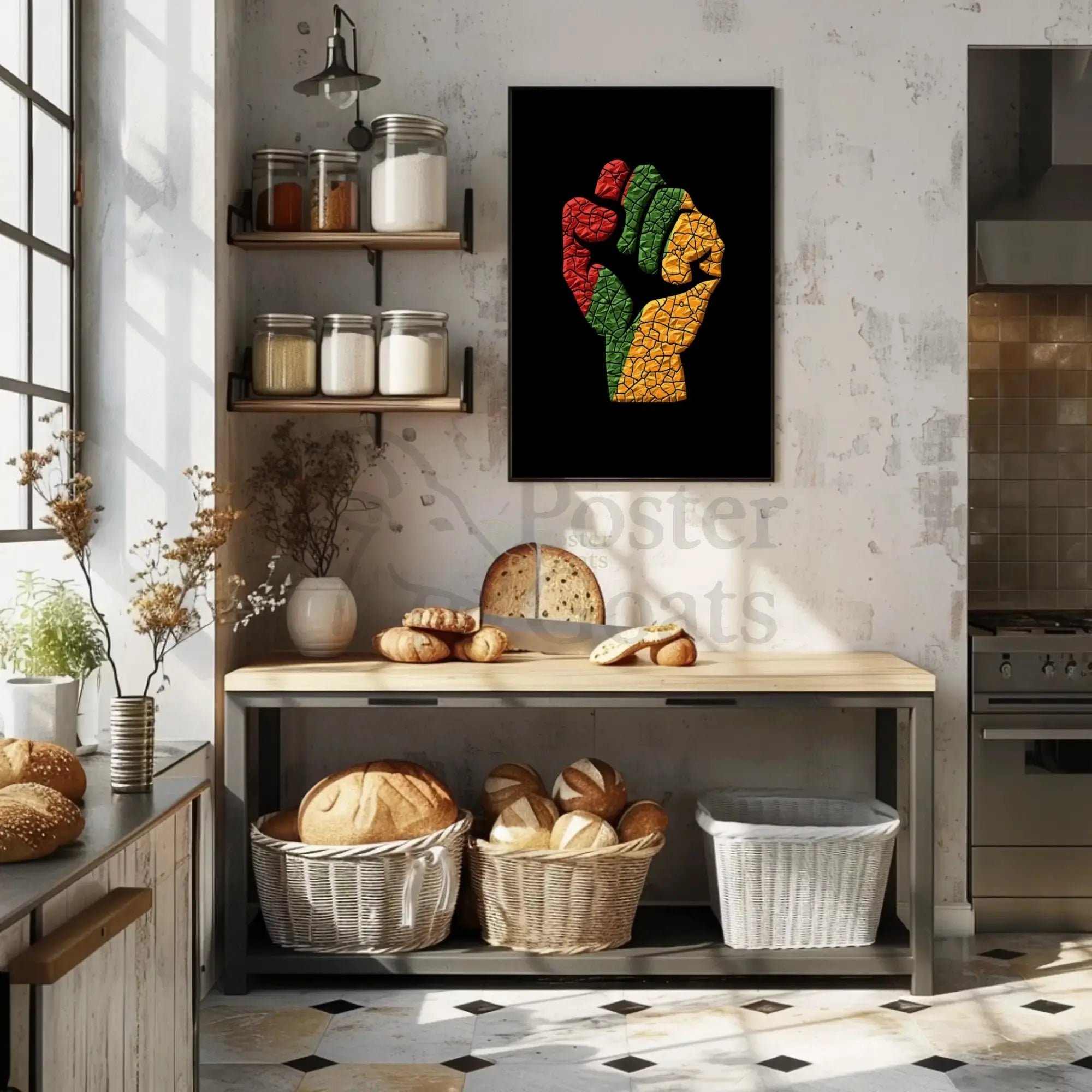 Political Unity and Resistance Artistic Design Poster PosterGoat