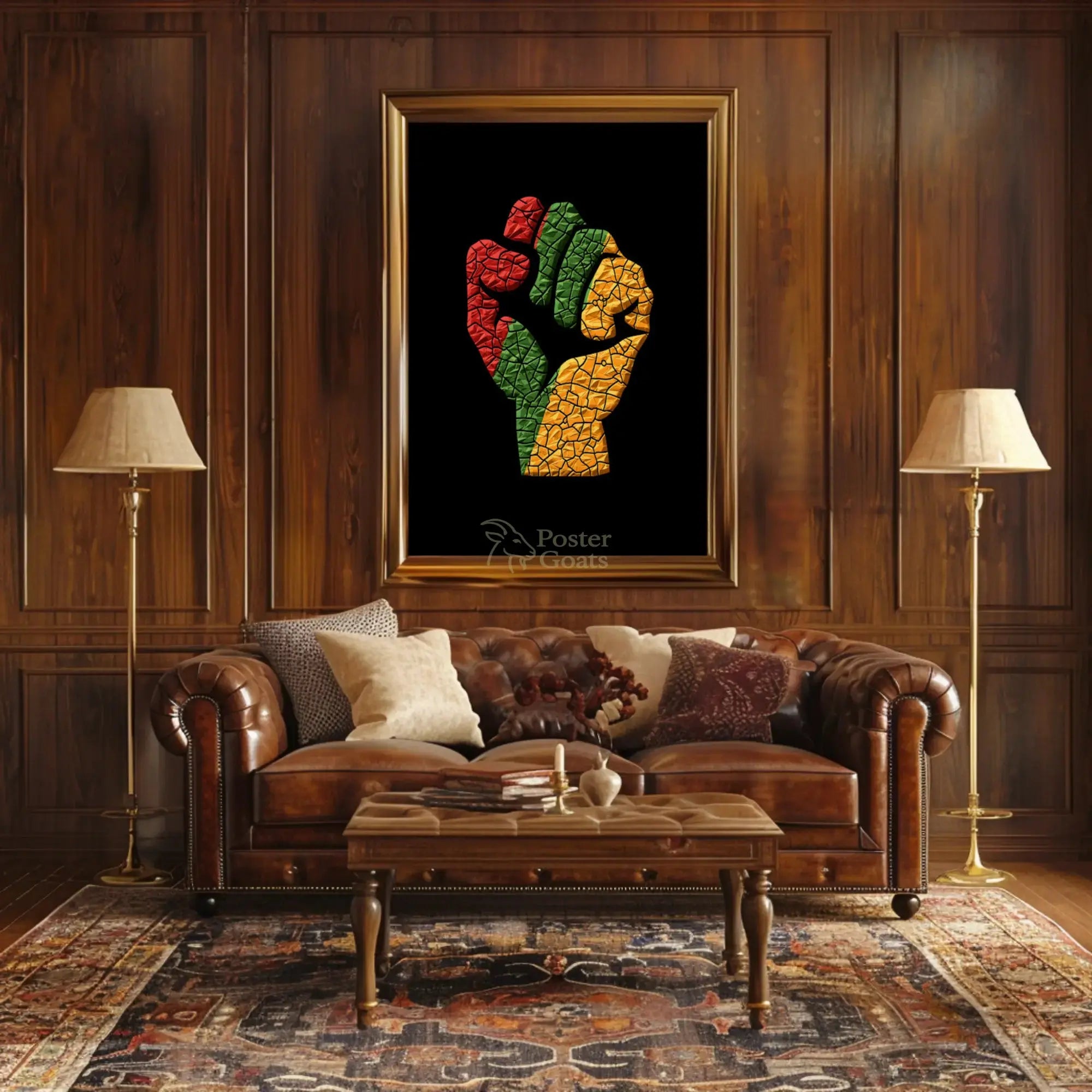Political Unity and Resistance Artistic Design Poster PosterGoat