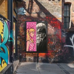 Pop Art Meets Noir: Artistic or Pop Culture Poster PosterGoat