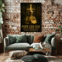 Pope Leo XIII Advocates Workers' Rights Historical Poster PosterGoat