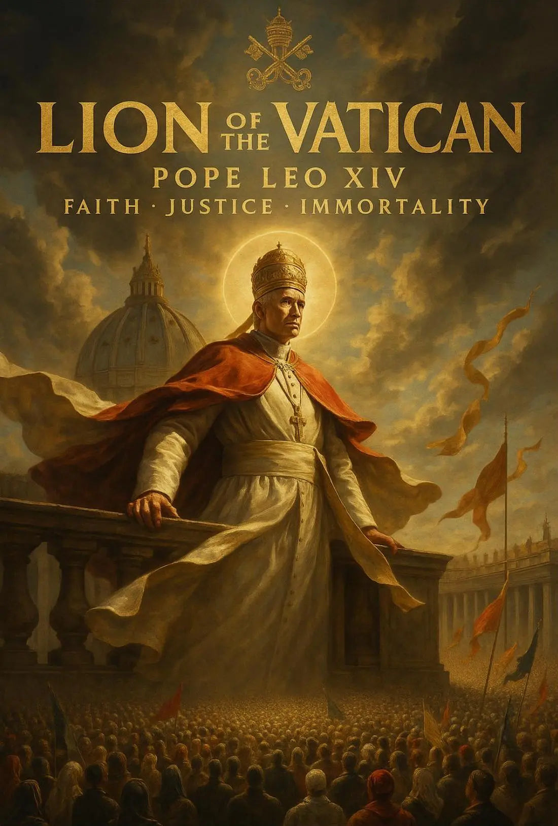 Pope Leo XIV Ceremonial Event Cultural Heritage Poster PosterGoat