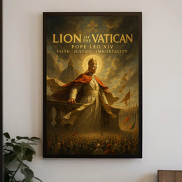Pope Leo XIV Ceremonial Event Cultural Heritage Poster PosterGoat