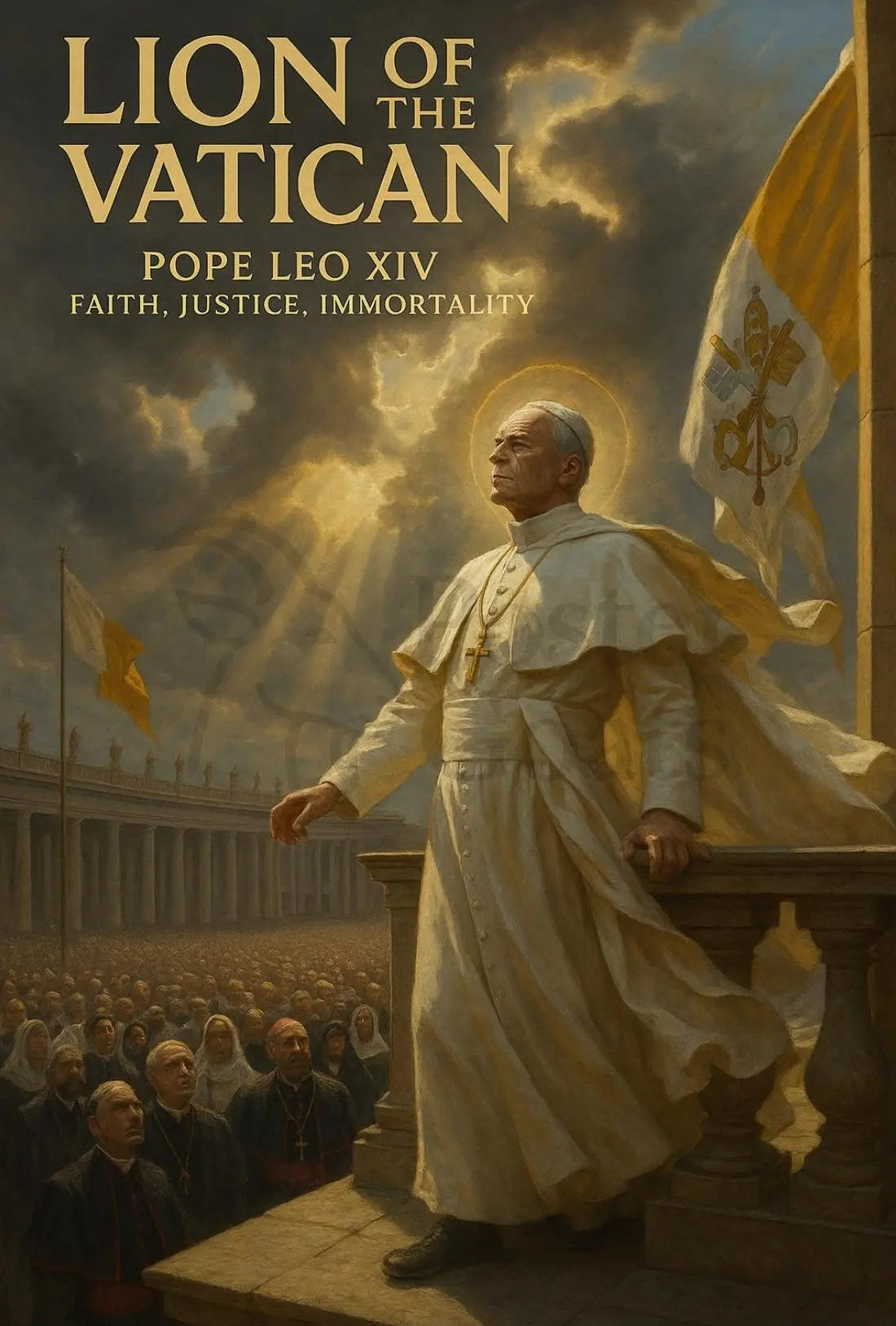 Pope Leo XIV Divine Leadership Cultural or Heritage Poster PosterGoat