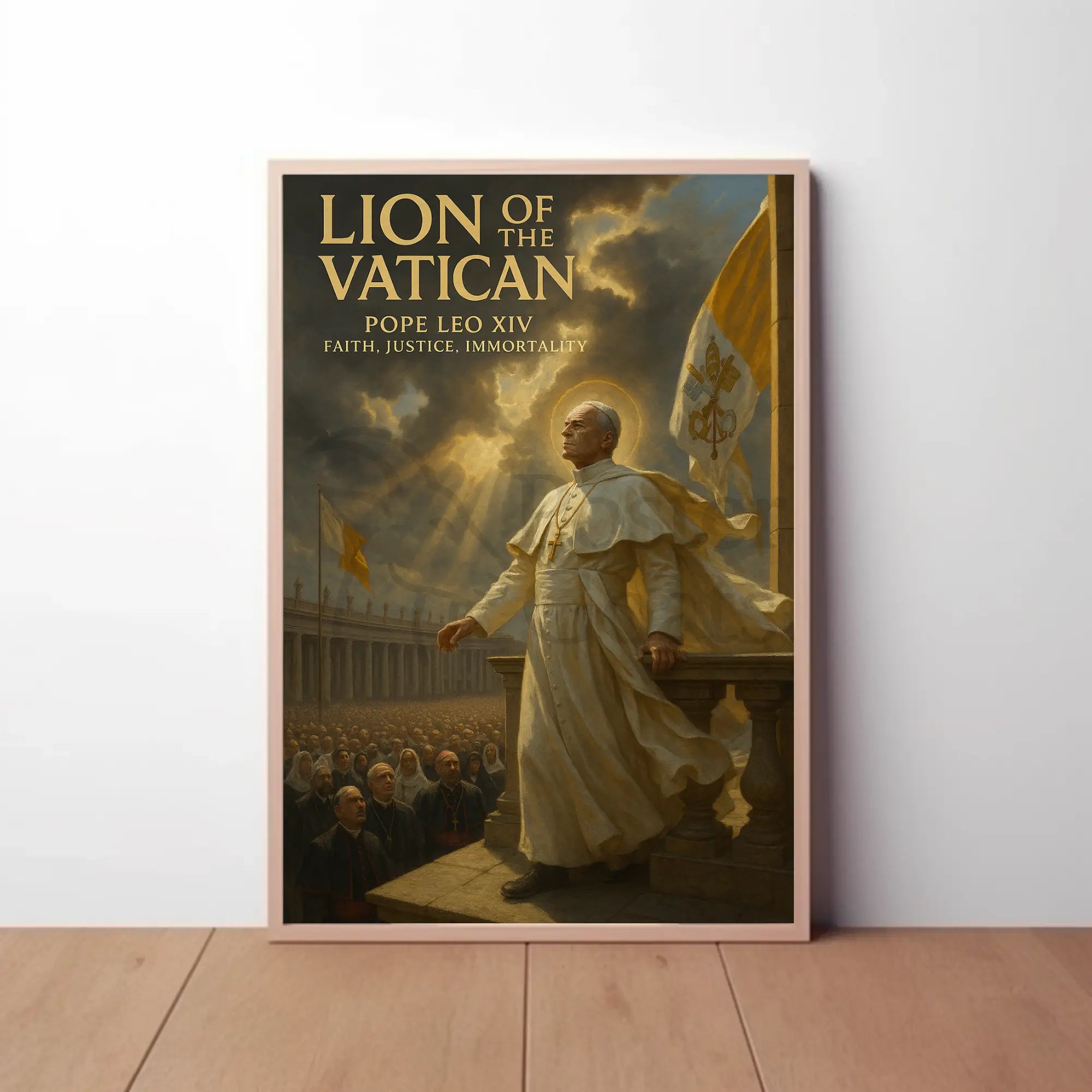 Pope Leo XIV Divine Leadership Cultural or Heritage Poster PosterGoat