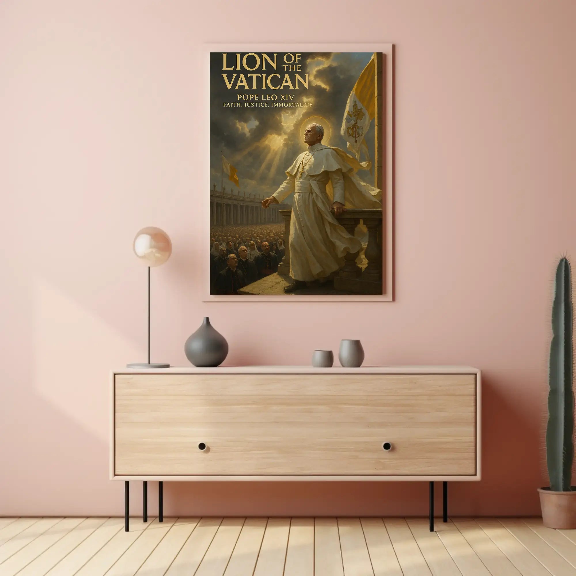 Pope Leo XIV Divine Leadership Cultural or Heritage Poster PosterGoat