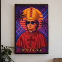 Pope Leo XIV Retro Pop Culture Poster PosterGoat