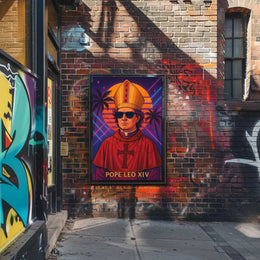 Pope Leo XIV Retro Pop Culture Poster PosterGoat