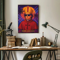 Pope Leo XIV Retro Pop Culture Poster PosterGoat