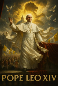 Pope Leo XIV Spiritual Heritage Poster PosterGoat