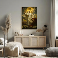 Pope Leo XIV Spiritual Heritage Poster PosterGoat