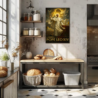 Pope Leo XIV Spiritual Heritage Poster PosterGoat