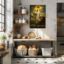 Pope Leo XIV Spiritual Heritage Poster PosterGoat