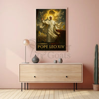 Pope Leo XIV Spiritual Heritage Poster PosterGoat