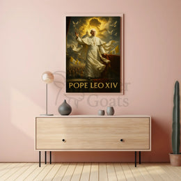 Pope Leo XIV Spiritual Heritage Poster PosterGoat