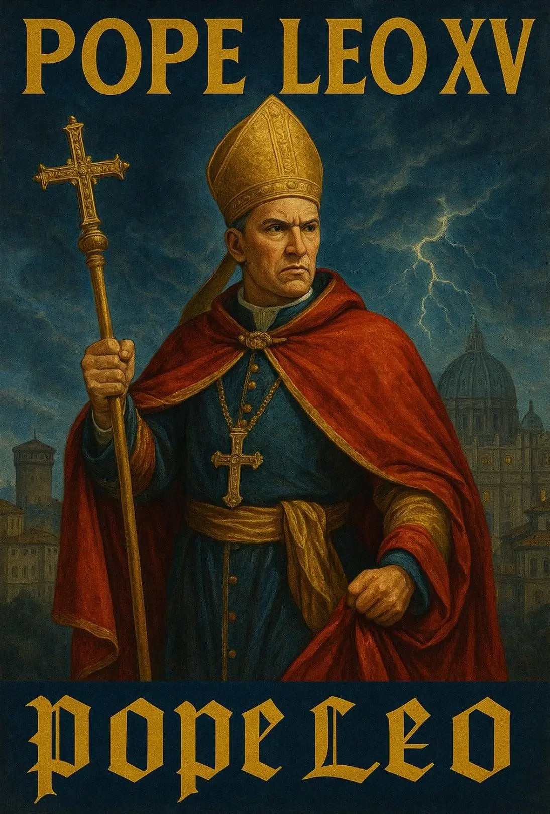 Pope Leo XV Regal Catholic Heritage Poster PosterGoat