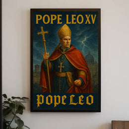 Pope Leo XV Regal Catholic Heritage Poster PosterGoat