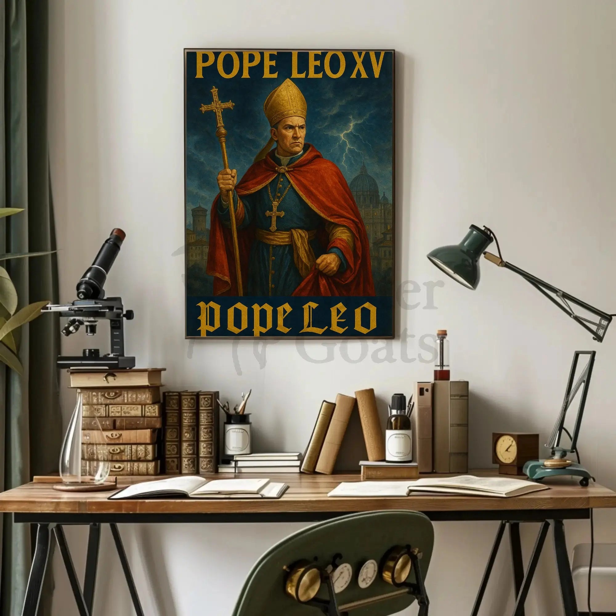Pope Leo XV Regal Catholic Heritage Poster PosterGoat