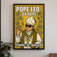 Pope Leo in Hip-Hop Style Artistic Poster PosterGoat