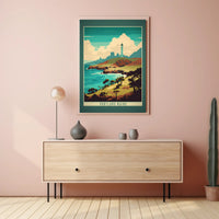 Portland Maine Lighthouse Scenic Vintage Travel Poster PosterGoat