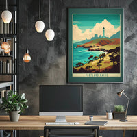 Portland Maine Lighthouse Scenic Vintage Travel Poster PosterGoat