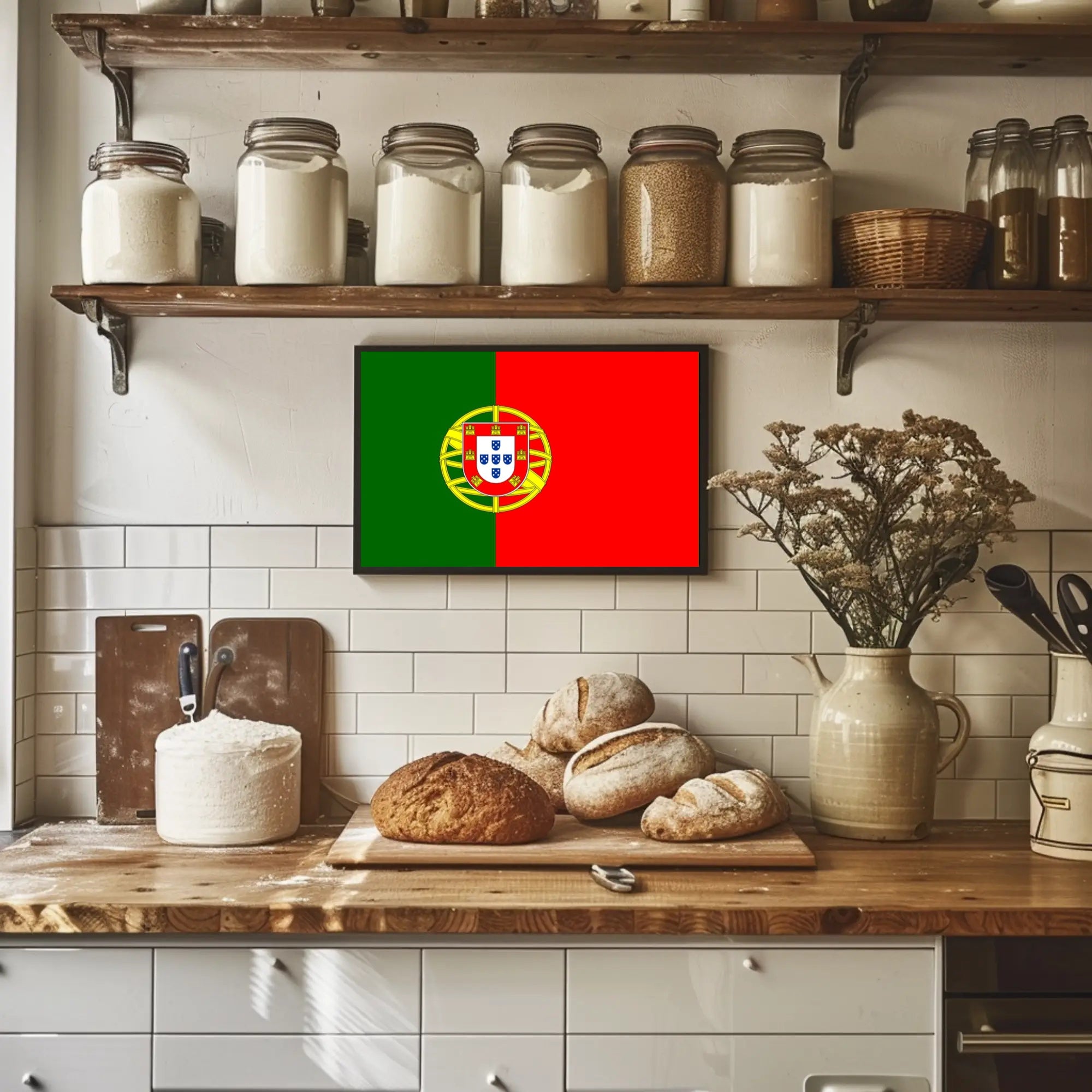 Portuguese National Flag Symbolizing Unity Country Flag Poster PosterGoat
